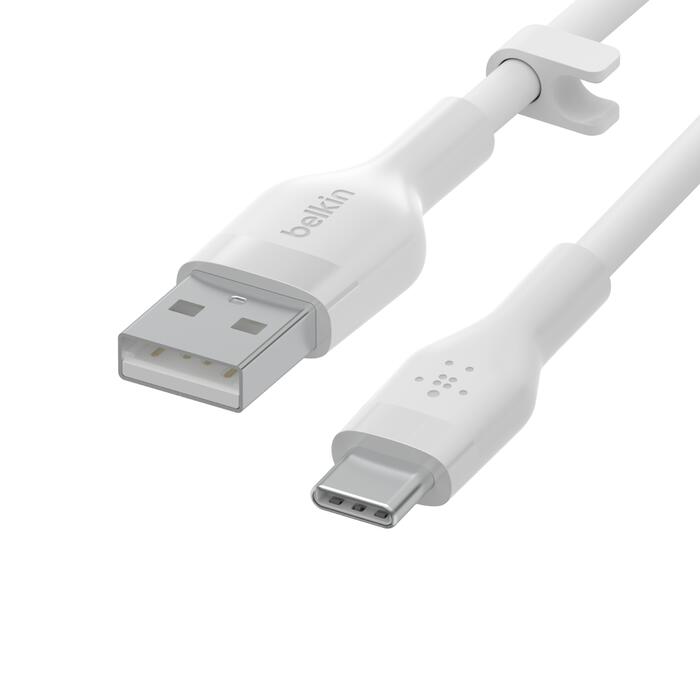Belkin BoostCharge Flex USB-A auf USB-C Kabel (3m, Weiß) Belkin BoostCharge Flex USB-A auf USB-C Kabel (3m, Weiß)